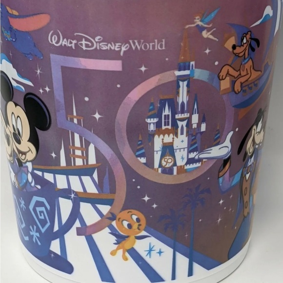 Disney 50th Anniversary Popcorn Bucket - Mickey Figment Pluto Orange Bird Donald - Picture 6 of 9